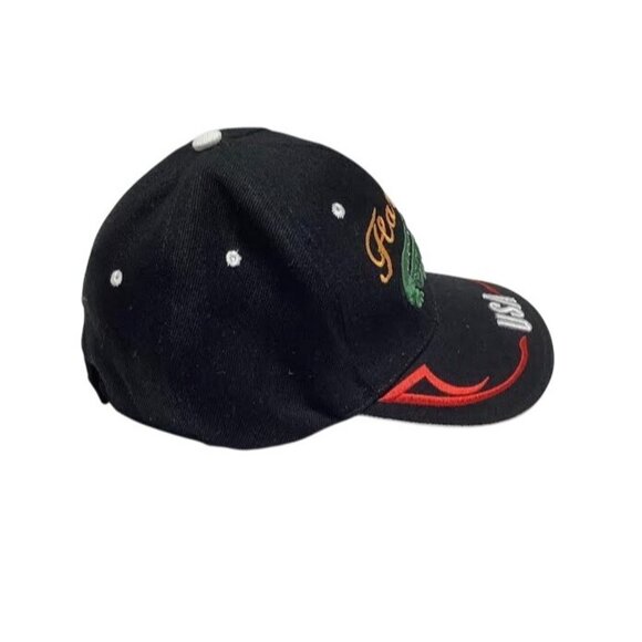 Florida Alligator Embroidered Hat USA Bill Snapback Cap Black - Picture 3 of 5